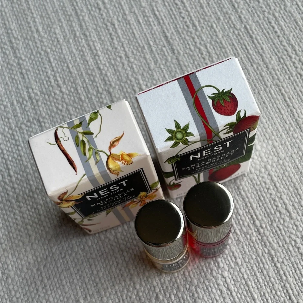 NEST Madagascar Vanilla & Santa Barbara Strawberry MINI fragrance Oil